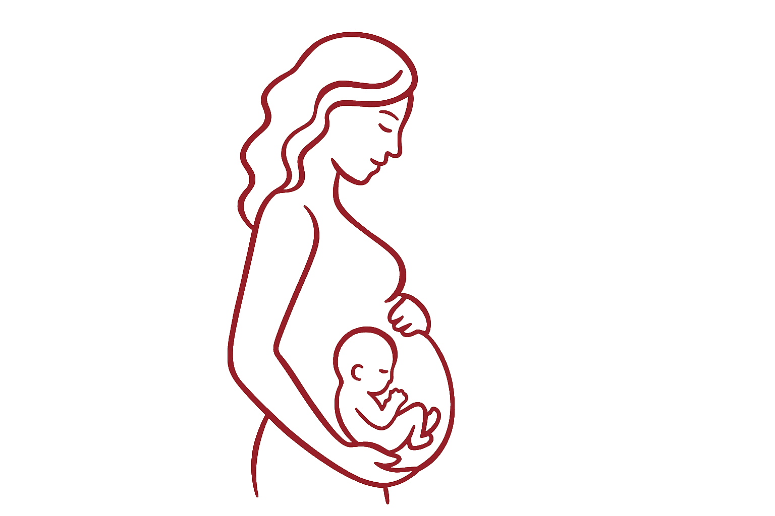 Femme enceinte et bébé